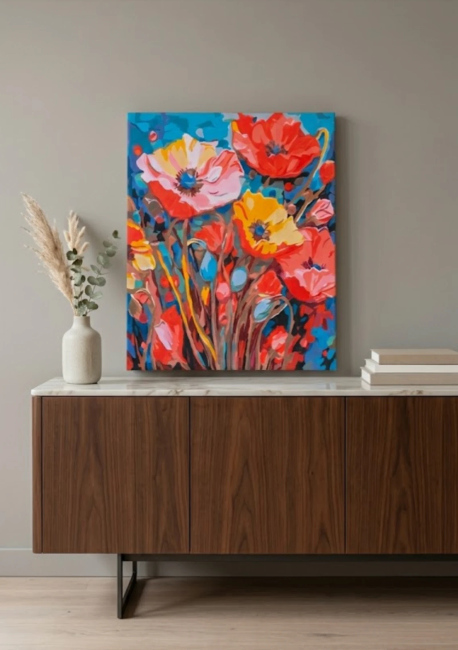 Beautiful handmade floral painting – photo 2